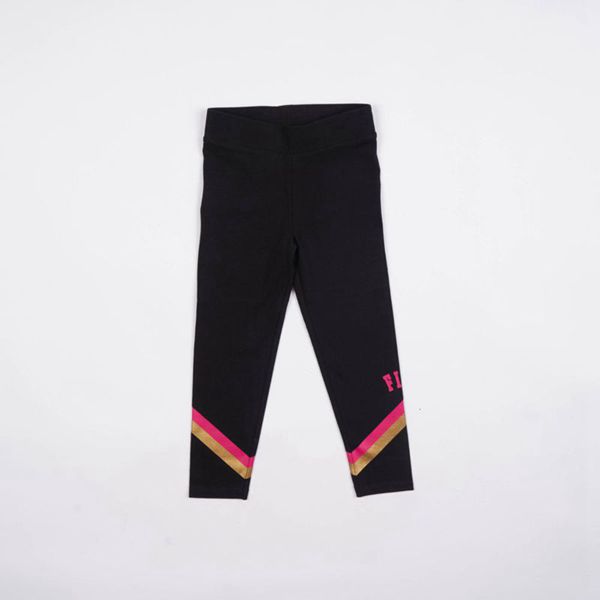 Legging Fila Menina Pretas/Roxo - Fila Kirra Outlet Portugal,ILDJ-64930